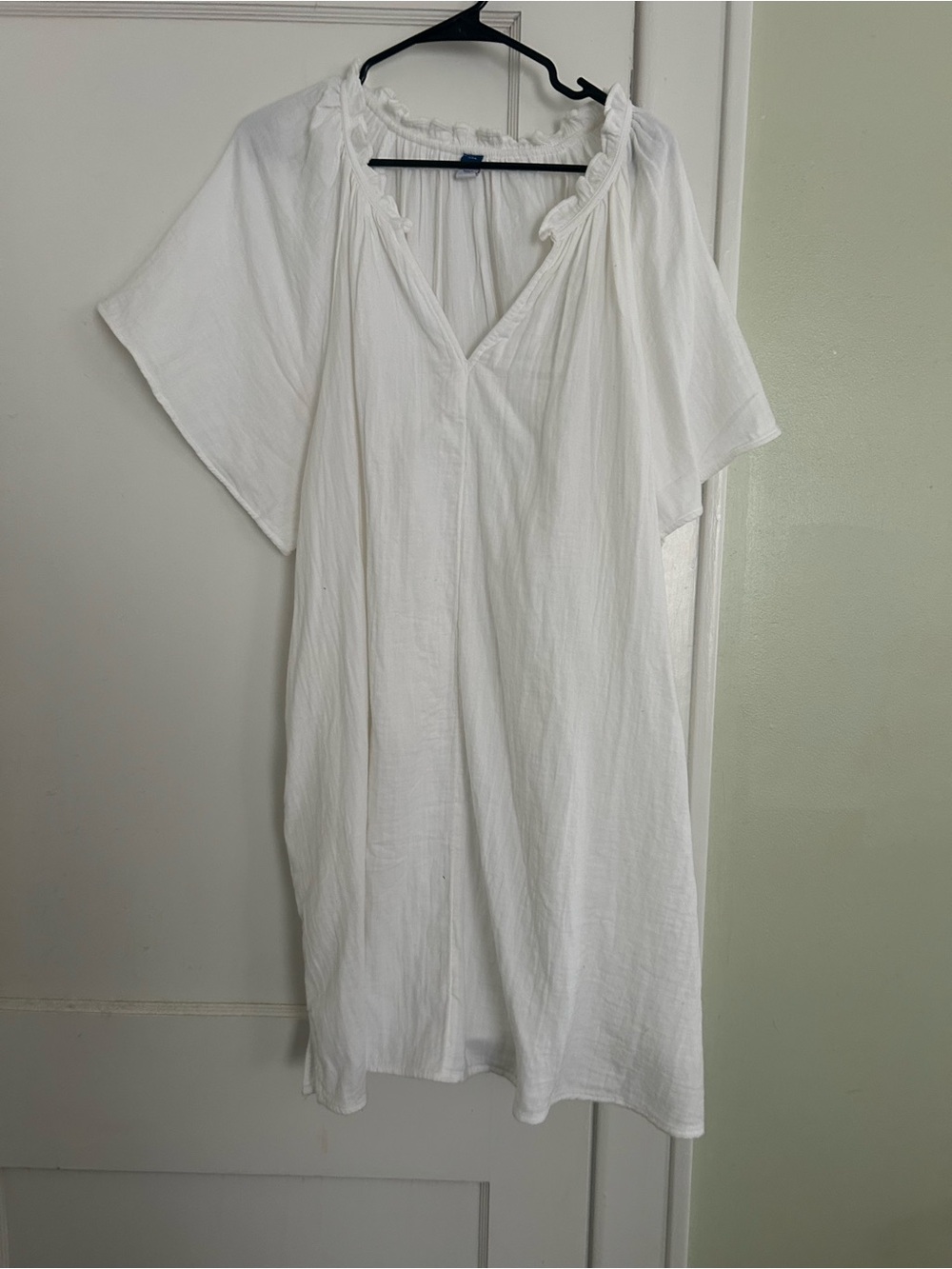 White Women's Peasant Tunic dress